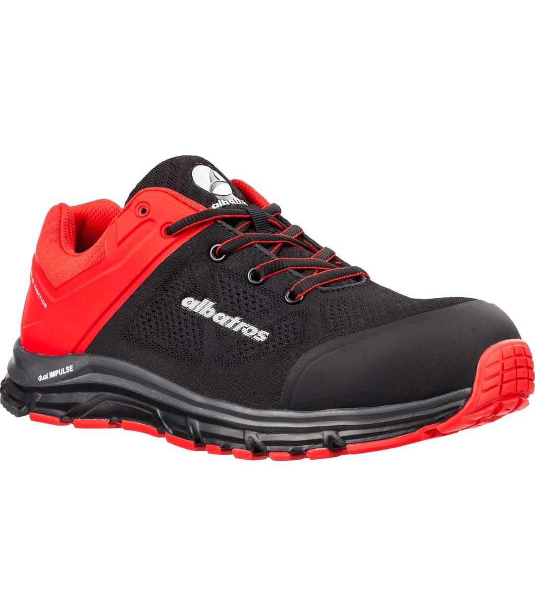 Baskets de sécurité lift impulse low homme rouge / noir Albatros