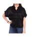 Chemise satin noir femme an'ge kaory-1