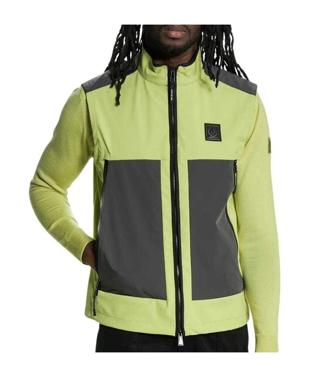 Veste Sans Manches Ratio Homme Vert Citron Belstaff-1