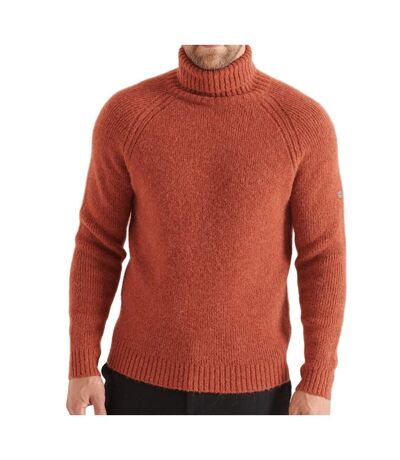 Pull Col Roulé Brique Homme Superdry Chunky Roll Neck