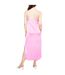Robe Bretelles Fines Femme Rose Fuchsia Vila-2