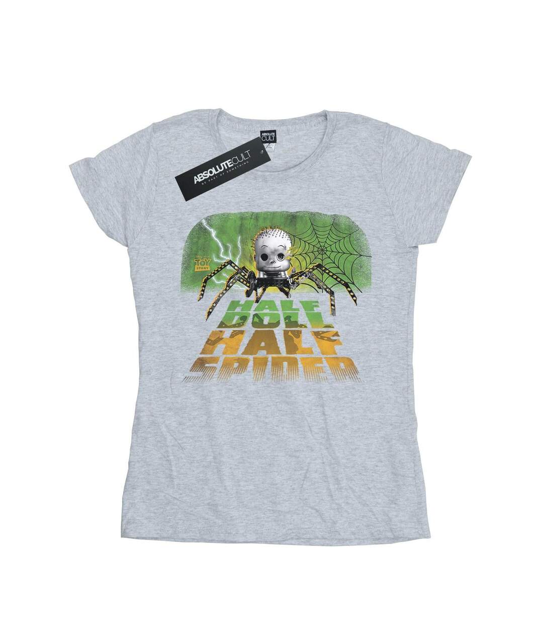 Disney Femme/Les femmes - T-shirt en coton Toy Story - moitié poupée, moitié araignée (Gris sportif) - UTBI44268-1