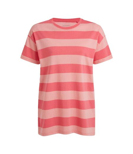 T-shirt Décontracté Motif/style Rayures Contrastées Yago Femme Corail À Rayures Craghoppers