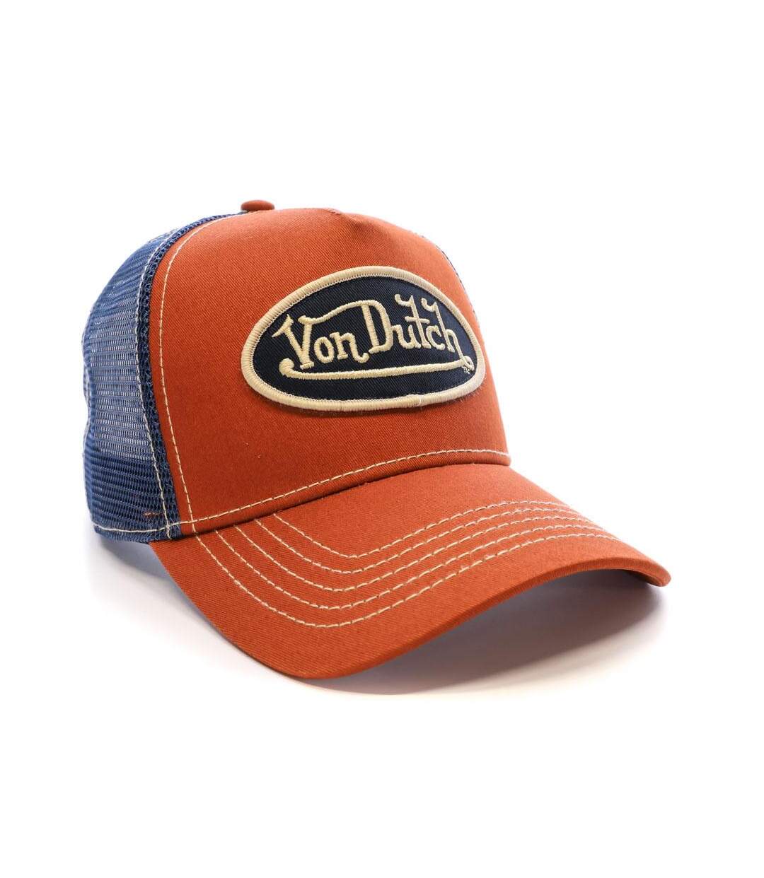 Casquette Orange/Bleu Homme Von Dutch 925770 - Taille unique-2