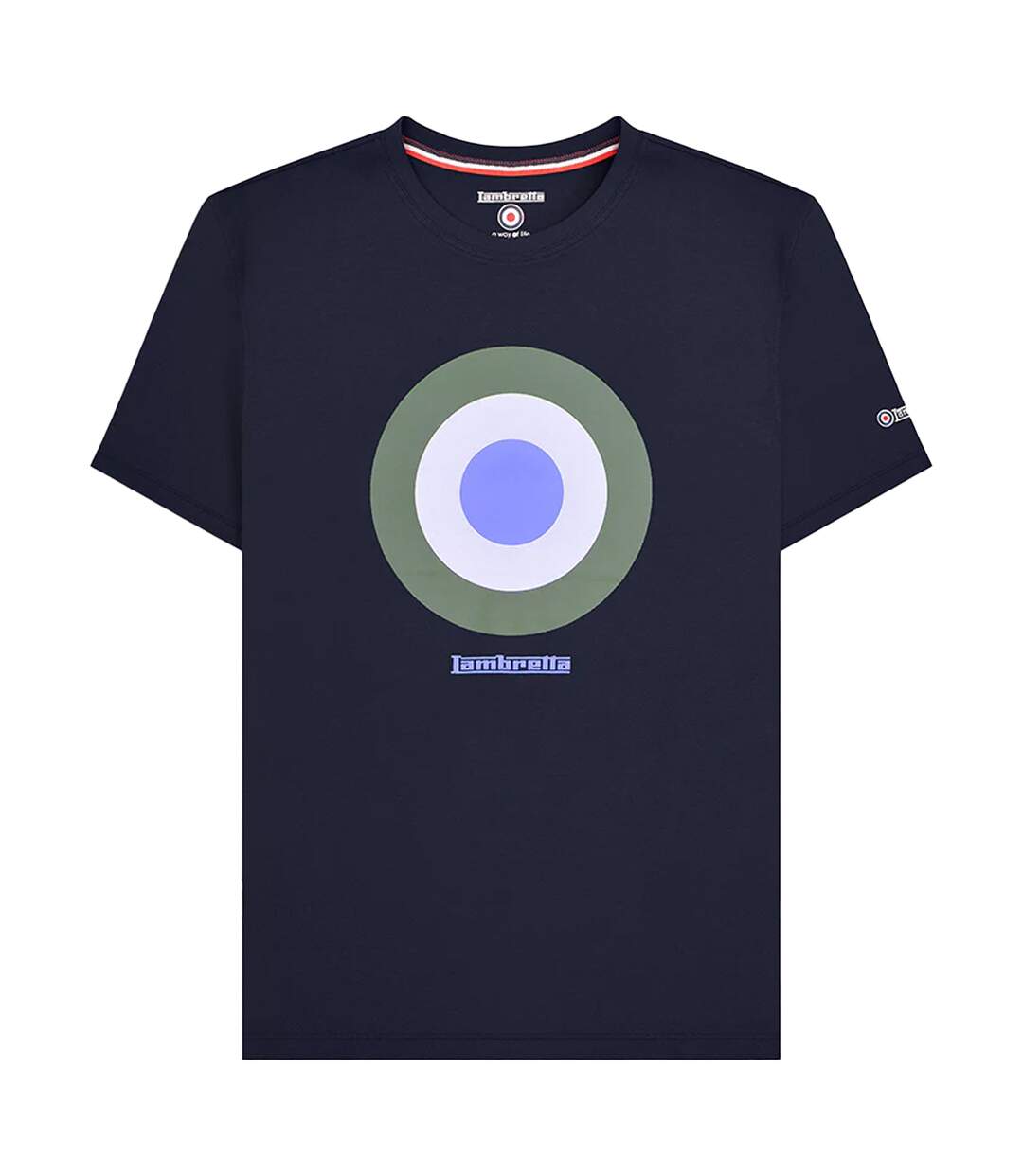 T-shirt Ss24 Homme Bleu Marine Lambretta-1