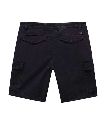Mens Deline Cotton Blend Cargo Shorts Black Napapijri