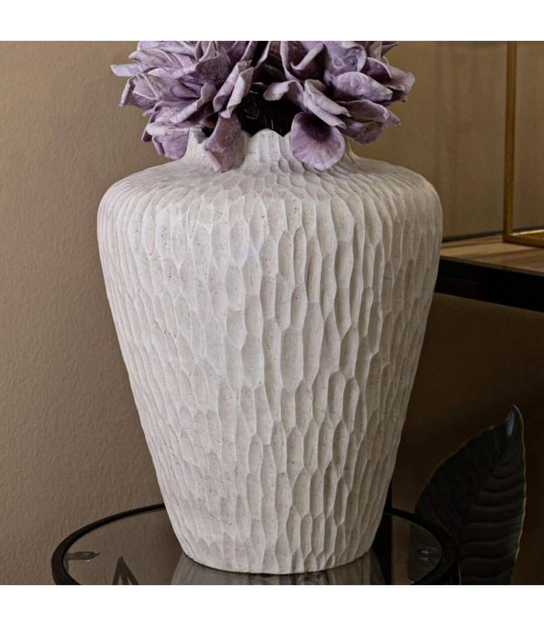 Vase Design Shade 40cm Crème-5