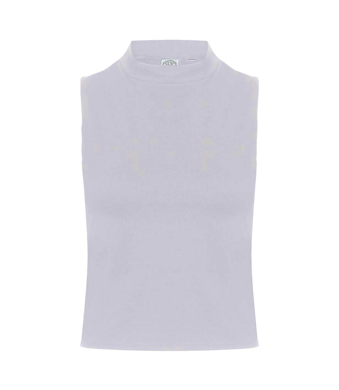 Débardeur à col haut femme blanc Skinni Fit