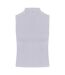 Skinni Fit Womens/Ladies High Neck Crop Vest Top (White)