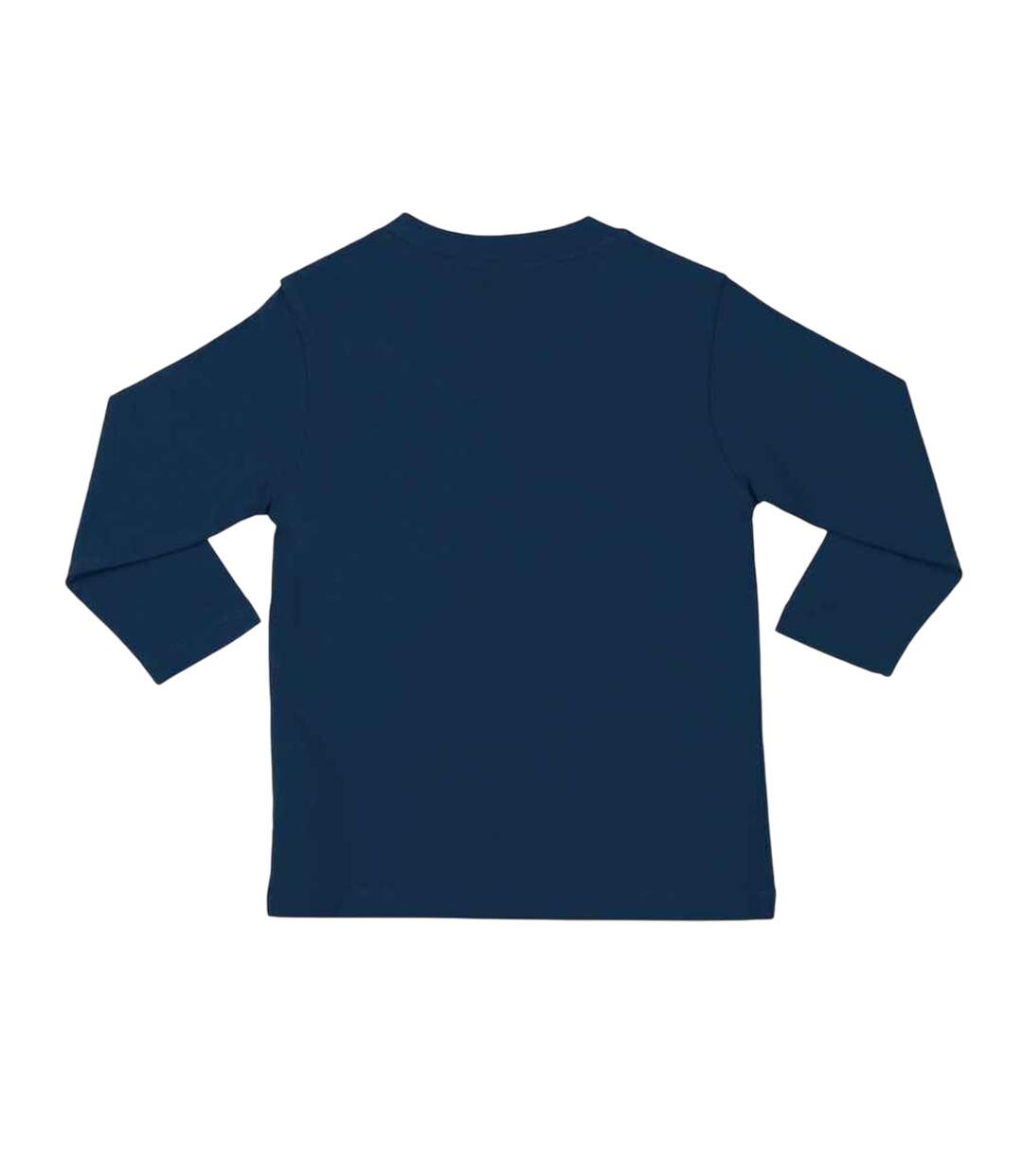 T-shirt Manches Longues Motif/style Uni Bébé Bleu Marine Larkwood-2