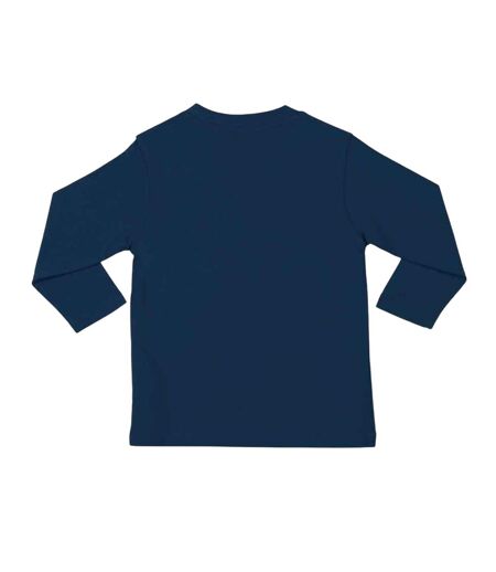 T-shirt Manches Longues Motif/style Uni Bébé Bleu Marine Larkwood