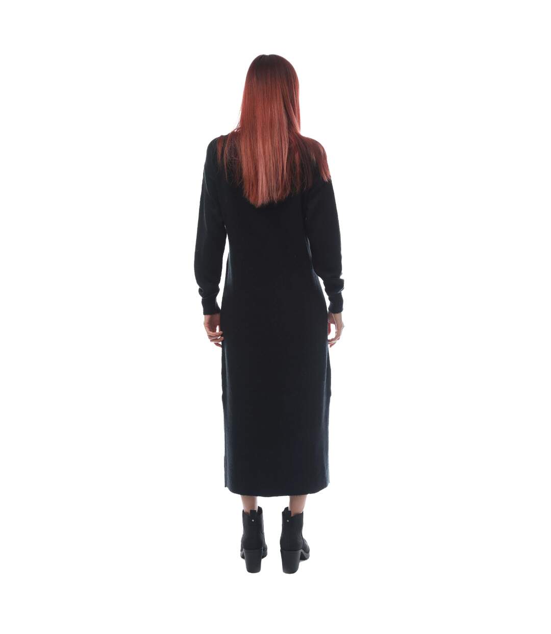 Womens/ladies lefile midi dress black Vero Moda-2