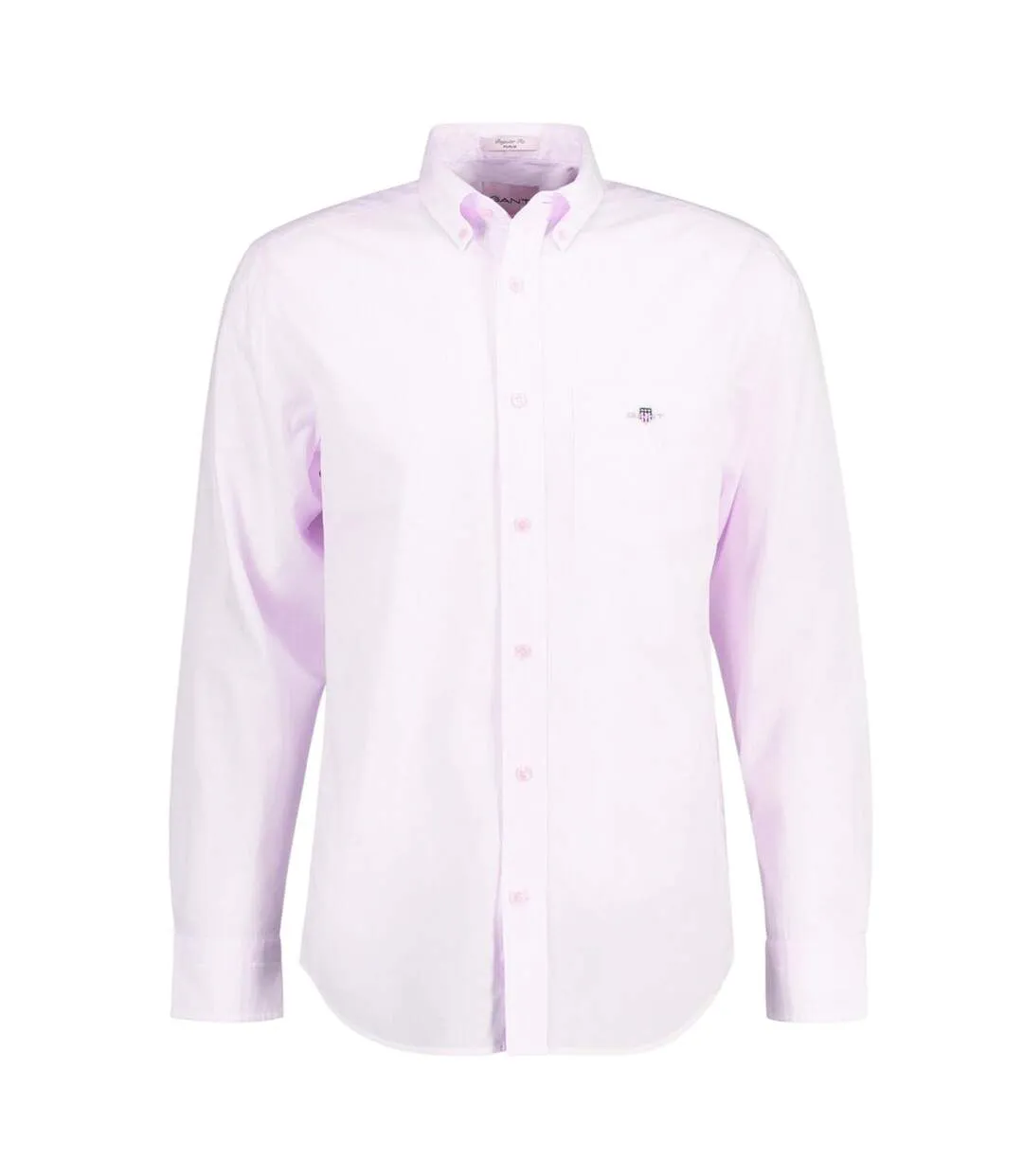 Mens Banker Poplin Shirt Pale Pink Gant-2
