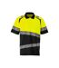 Polo Accelerate Safe Femme Bleu Marine Foncé Jaune Fluo Mascot-1