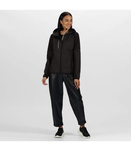 Womens/ladies Fleece Jacket Grey Marl Black Regatta Professional