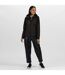Womens/ladies Fleece Jacket Grey Marl Black Regatta Professional-1