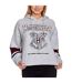 Sweat À Capuche Motif/style Emblème De Poudlard Femme Gris Harry Potter-1