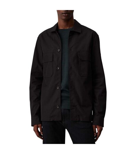 Mens Twill Boxy Overshirt Black Calvin Klein
