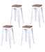 Lot de 4 Tabourets de bar vintage Liv