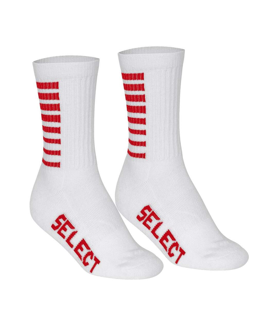 X1 paire de chaussettes blanc mixte select striped-1
