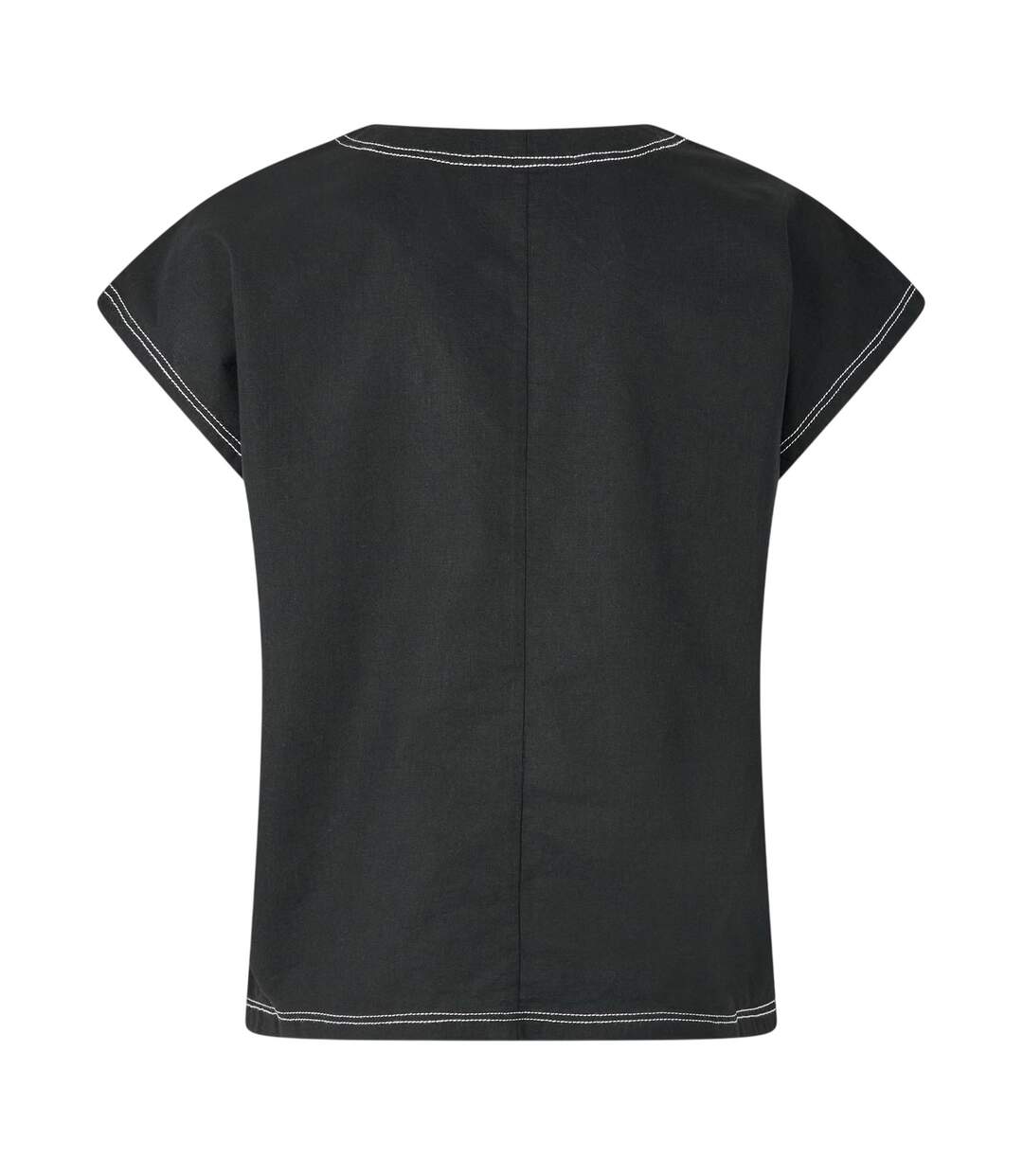 Blouse Manches Courtes Motif/style Brodé Femme Noir Vero Moda-2