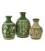 Vase Déco Fleurs 43cm Vert-2