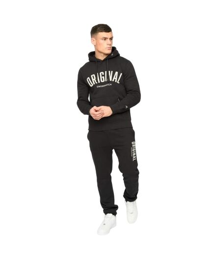 Mens Kensby Hoodie Black Crosshatch
