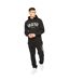 Mens Kensby Hoodie Black Crosshatch-1
