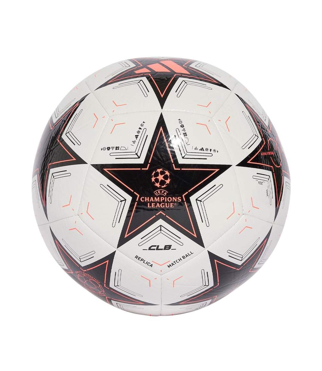 Ballon blanc/rouge adidas ucl club 24/25 group stage - taille 5-1