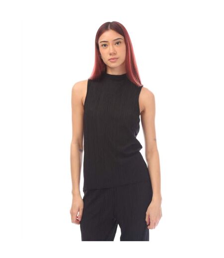 Débardeur cira plisse femme noir Vero Moda