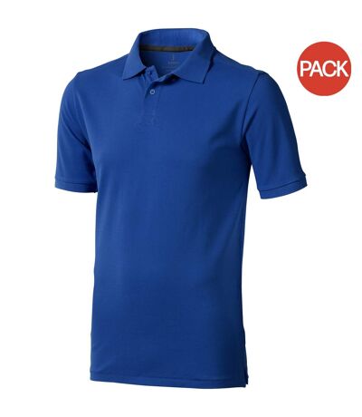 Lot de 2  polos manches courtes calgary homme bleu Elevate