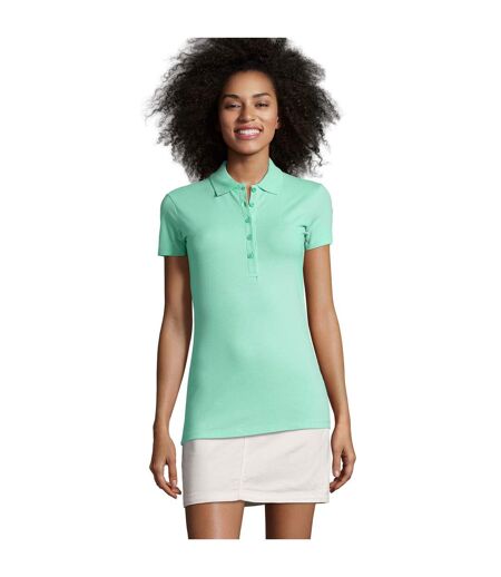 Phoenix polo uni femme menthe SOLS