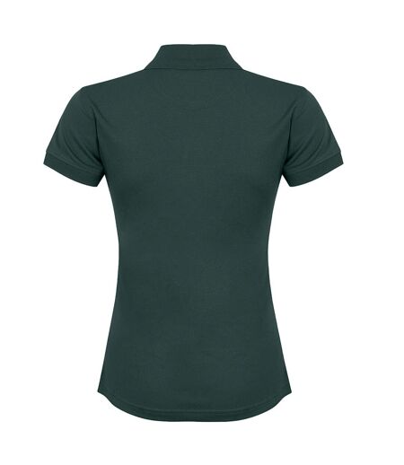 Polo sport à forme ajustée femme vert bouteille Henbury