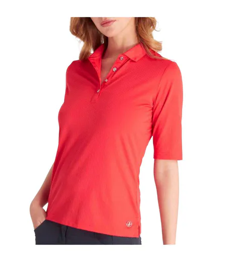 Polo Golf Femme Rouge Coquelicot Calvin Klein