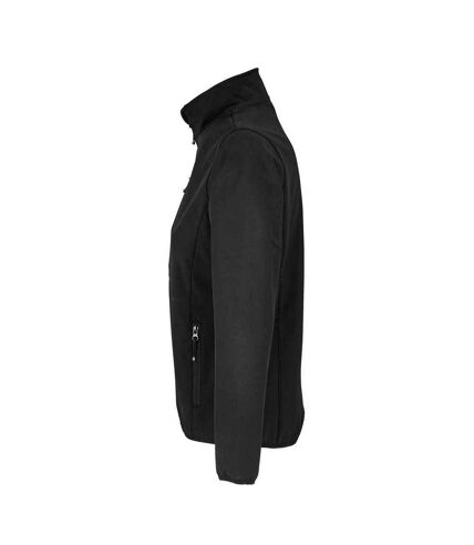 SOLS Womens/Ladies Falcon Softshell Recycled Soft Shell Jacket (Black) - UTPC5332