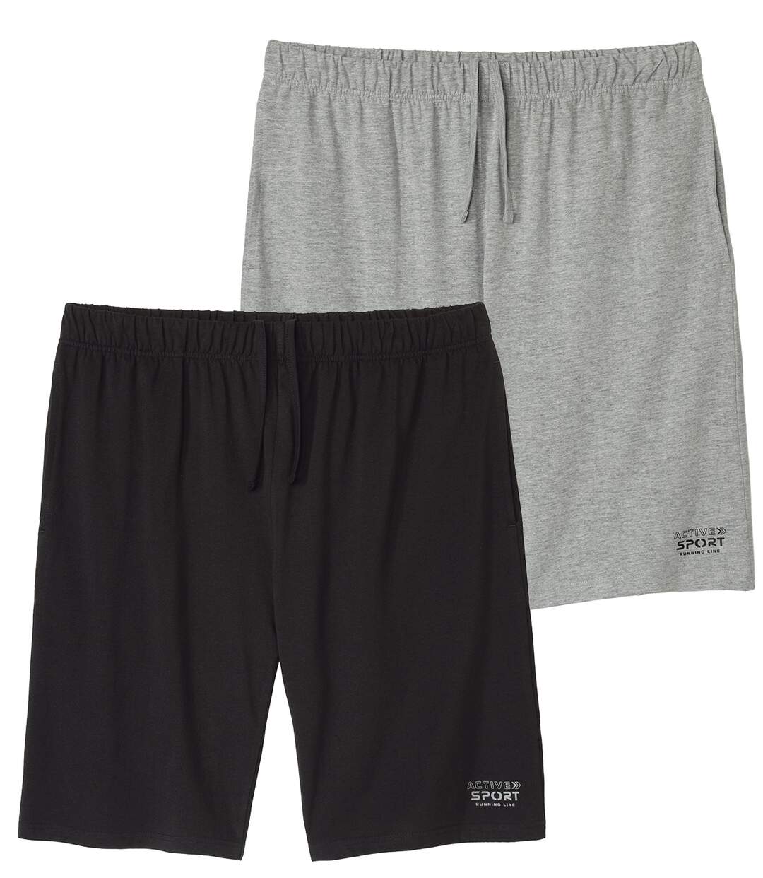 Le Lot de 2 Bermudas en Jersey-1