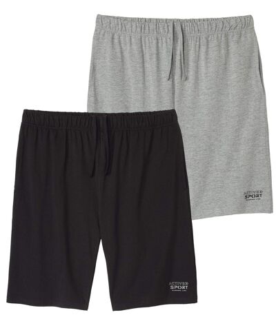 Le Lot de 2 Bermudas en Jersey