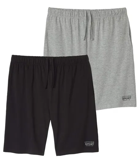 Le Lot de 2 Bermudas en Jersey