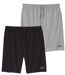 Le Lot de 2 Bermudas en Jersey-1