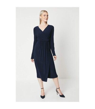 Principles Womens/Ladies Jersey Twist Waist Midi Dress (Navy) - UTDH6671