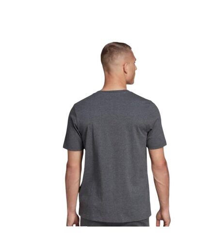 Mens Essentials Big Logo Single Jersey T-shirt Grey Adidas