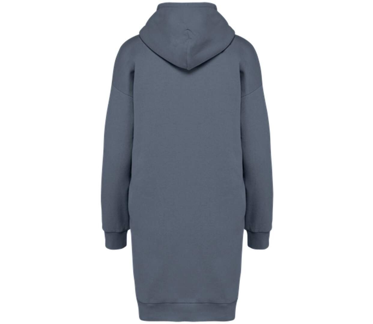 Robe sweat à capuche - Femme - PAT5005 - gris mineral-3