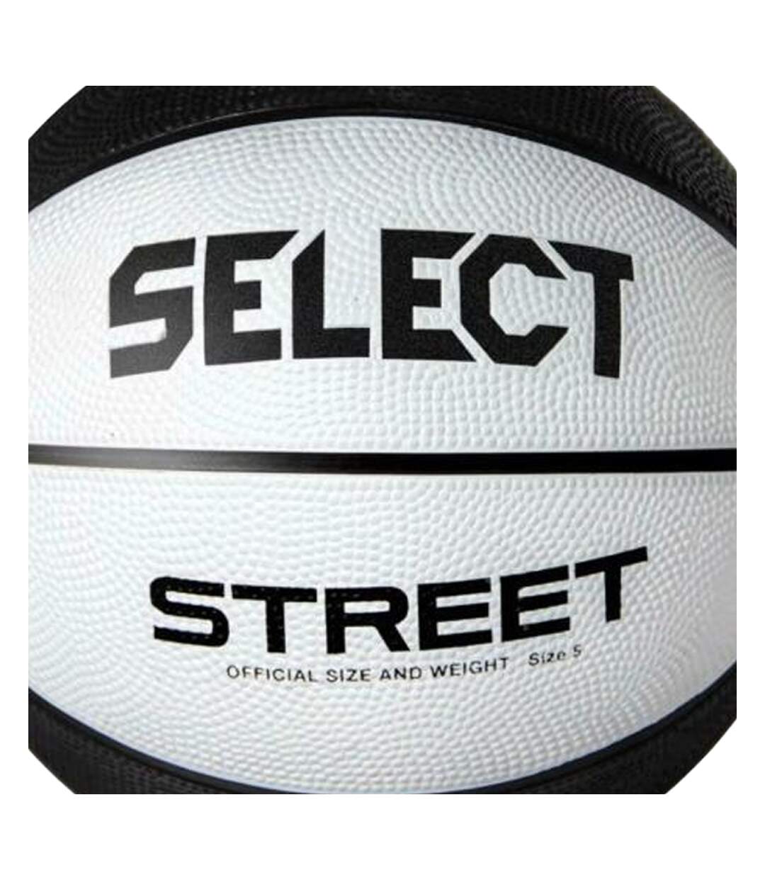 Ballon De Basket Street Taille 7 Blanc Noir Select-3