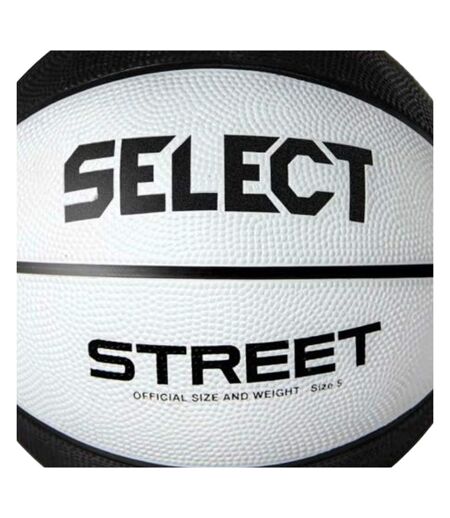 Ballon De Basket Street Taille 7 Blanc Noir Select