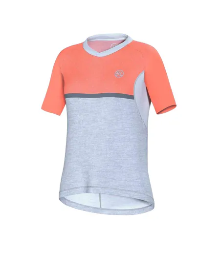 Maillot De Cyclisme Motif/style Blocs De Couleurs Pedavena Femme Rouge Bicycle Line