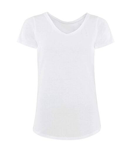 Comfy Co - Haut de pyjama à manches courtes - Femme (Blanc) - UTRW5318
