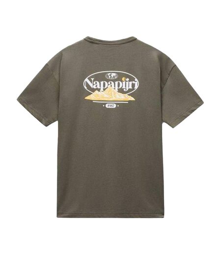 Mens Graphic T-shirt Green Napapijri