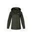 Veste Imperméable Motif/style Uni Femme Vert Kaki Respect-2