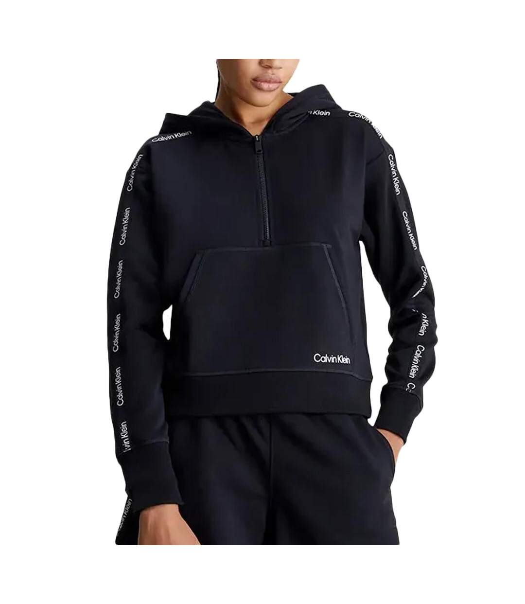 Sweat à Capuche Noir Femme Calvin Klein 00GWS4W342 - L-1