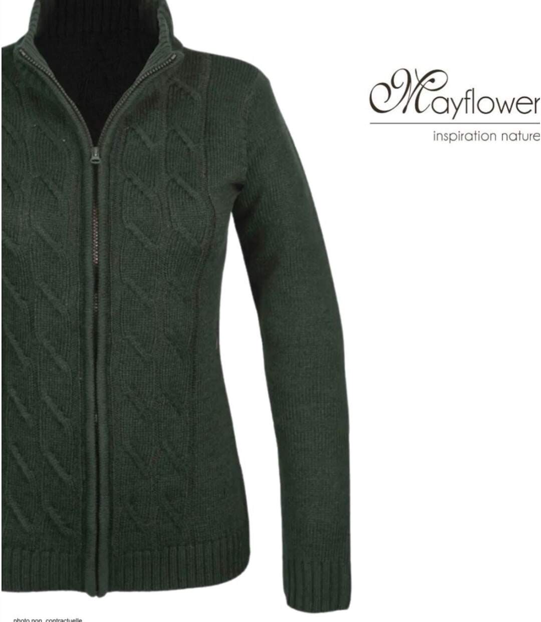 Cardigan zippé avec laine SAMY2-5